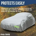thumbnail image 6 of Mockins 175”x70”x60” Silver 190T Polyester Sedan Car Cover, 6 of 8
