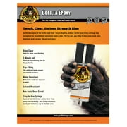 Gorilla Glue Epoxy, Multipurpose, Clear, 0.85 oz Syringe - 4200102
