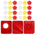 Jibingyi 24Pcs Hummingbird Feeder Replacement Flowers Hummingbird Feeder Replacement Part