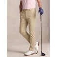 thumbnail image 5 of Men's 4-Way Stretch Golf Pants,Casual Khaki Trousers with Elastic Waist, Slim Fit Performance Work Pants for Hiking & Travel, 5 of 8