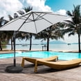 thumbnail image 3 of CoSoTower Base de Parasol Ronde de 20,5 Pouces Base de Parasol de Patio en Résine Support de Parasol de Jardin Support de Poids Déporté d'Extérieur avec Roues Noir, 3 of 7