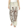 thumbnail image 2 of Goofa Cowboys Riding Horses Printed Soft Pajama Pants for Women, Wide Leg Comfy Casual Lounge Yoga Pants-Medium, 2 of 9
