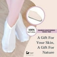 thumbnail image 6 of Eco Bath London Moisturising Socks - 1 Pair, Breathable Soft Foot Moisturiser Socks for Overnight Hydration, 6 of 6