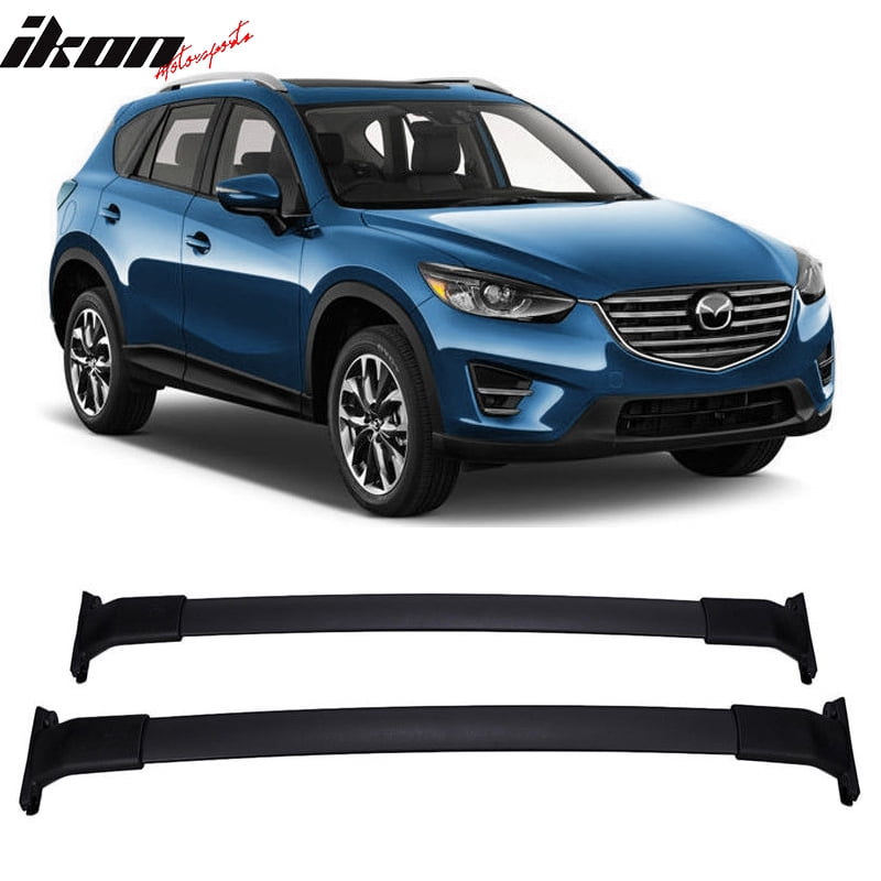 Cross Bar Roof Rack Black Aluminum