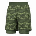 thumbnail image 3 of Short Deportivo Wilson para Hombre con Biker Camuflaje a Tono Color Verde Militar Talla CH, 3 of 4
