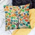thumbnail image 2 of BANET Spring , Colorful Leaves Decorative Throw Pillows, Plant Flower Floral Summer Seasonal Pillowcase for Couch Sofa White, 2 of 5