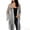 Silver, variant on Women's Open Knit Fringe Cardigan Shawl Wrap Long Sleeve Midi Hollow Cover Up for Vacation Beach Free Size