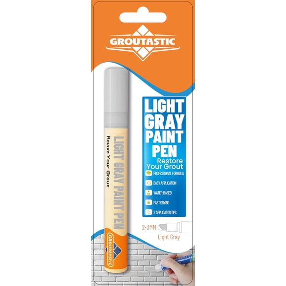 Rotulador para juntas Groutastic gris claro impermeable para retoques