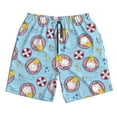 thumbnail image 3 of Uemuo Gnome Pool Party Pattern Men's Swim Trunks Hawaiian Beach Bathing Suit Swimsuits Beach Quick-Dry Shorts with Pockets-, 3 of 9