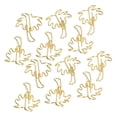 thumbnail image 1 of 50PCS Paper Clips Bookmark Clips Coconut Tree Shape Gold Cute Paper  Reusable Fixing Tool Metal Paperclips, 1 of 8