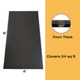 thumbnail image 6 of Rubber King 4' x 6' x 7mm Thick Rubber Fitness Mat, Black, 6 of 6
