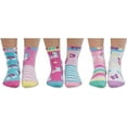 thumbnail image 2 of United Oddsocks Fairytale Friends 6 Girls Unicorn Mismatch Pink US 9.5-12 Socks, 2 of 4