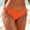 Orange, variant on DondPO Swim Shorts Women Womens Swimsuits Women String Tie Side Bikini Bottoms Moderate Coverage Swimsuit Bottom Low Waist Low Rise Bathing Suit Thong Bikini Swim Pants for Women Black L
