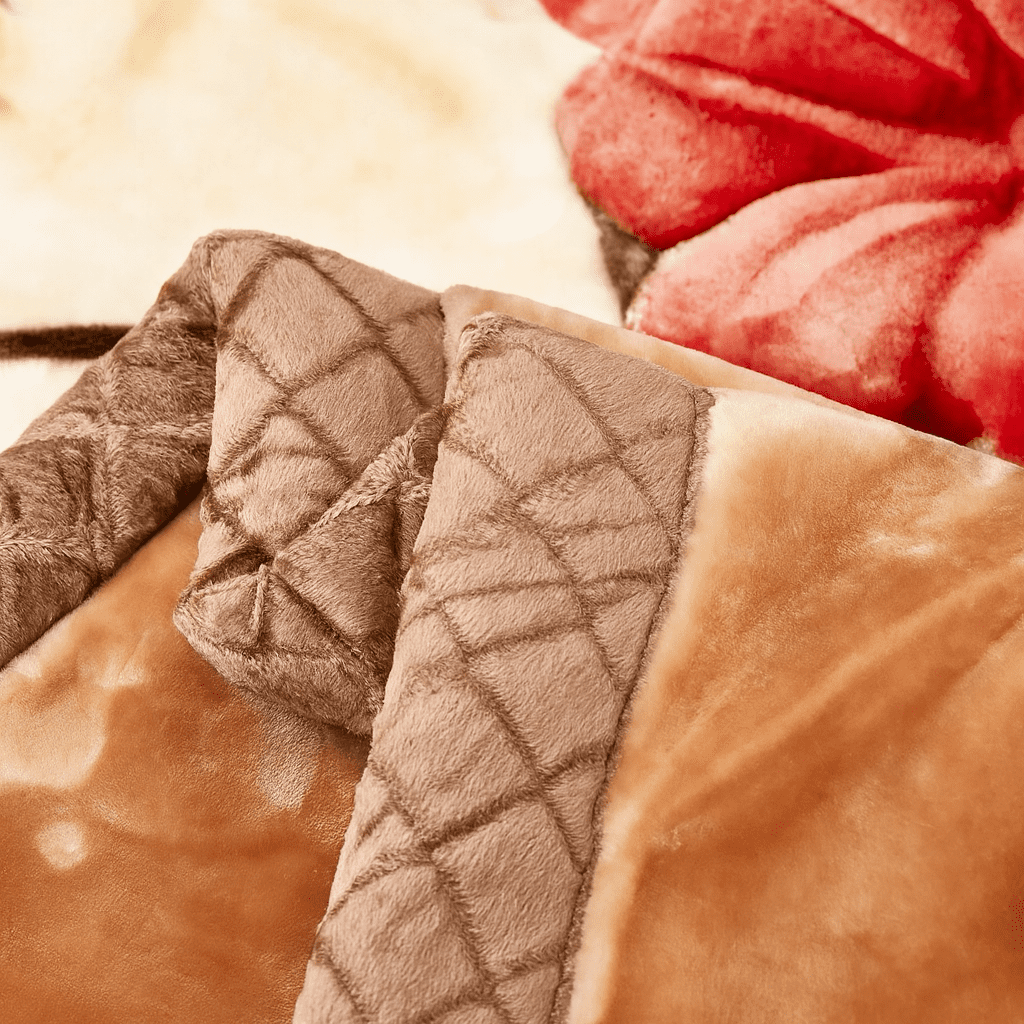 DBOZE Heavy Korean Mink Blanket King Size, Reversible Winter Plush