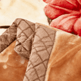 thumbnail image 4 of DBOZE King Size, Heavy Korean Mink Blanket Heavy Single Ply, Soft and Warm, Thick Raschel Blanket, Color: Orange/Cream, 4 of 6