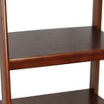 thumbnail image 2 of BenJara 3 Tier Wooden Storage Ladder Stand with Open Back and Sides, Brown, 2 of 5