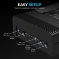 thumbnail image 6 of SABRENT USB-C Lay Flat Docking Station – NVMe M.2 + SATA 2.5”/3.5” SSD/HDD Enclosure, 10Gbps, Tool-Free, Offline Clone Function, USB 3.2 Type-C, for Windows, Mac, Linux (DS-UFNC), 6 of 8