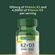 thumbnail image 3 of Suplemento de vitamina D3 K2 de Nature's Bounty de 4000 UI + 100 mcg, 3 of 8