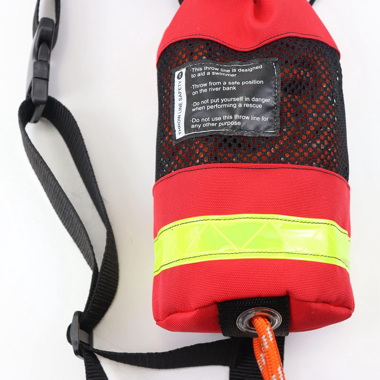 Vensio High Visibility Reflective Throw Bag with 16m Rope Lightweight Floating Safety Gear for Kayaking Rafting