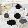 thumbnail image 4 of Jokapy 3 Strands Cushion Soft Knot Pillow Handmade Braided Cushion Decor, Black, 12" x 12", 4 of 11