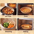 thumbnail image 6 of Air Fryer Liners for Ninja, 125 Pcs Round Disposable Airfryer Paper Liners, Non-Stick and Oil Proof for Easy Cleanup, Great for Oven, Pans and Baking – 8" for 5-8 QT and 2-5 QT Basket by Tilnce, 6 of 8