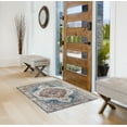 thumbnail image 2 of Blue Multi Medallion Washable Skid-Resistant Area Rug, 2' 7.5" x 4' 2", 2 of 7
