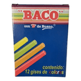 thumbnail image 1 of 12pz Gises De Colores Surtidos Baco Caja, 1 of 3