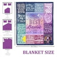 thumbnail image 4 of Bestie Gifts for Women, Bestie Blanket, for Women, Friendship Blanket for Best Friends Women, Birthday Gift for Bestie, BFF, Best Friend Throw Blanket for Bed Couch 50"x60", 4 of 6