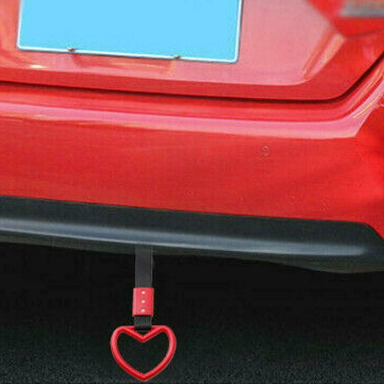 Heart-shaped Racing Car Bus Hanging Warning Ring Handle Hook Strap x1 Hot  Z3Q8