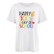 thumbnail image 4 of Fiudx Liquidación de Ahorros de Verano Camiseta Escolar para Mujer, Camiseta de Profesora de 100 Días, Camiseta Feliz de 100 Días, Impresión de Letras, Enseñanza, Manga Corta, 4 of 4