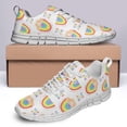 thumbnail image 4 of LGBT Pride Shoes Men Women Fashion Rainbow Sneakers Lightweight Breathable Running Shoes Gift for Gay Lesbian White Size 10, 4 of 5