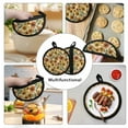 thumbnail image 5 of ZUXONGSY Sunflower Pot Holders Kitchen Cooking Baking Grillng Supplies Pot Mats for Countertop Heat Resistant Oven Gloves Personalized Pot Holders Trivet for Cooking Baking Grilling, 5 of 7