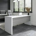 thumbnail image 6 of Echo 72W Computer Desk in Pure White and Modern Gray - Engineered Wood, 6 of 6