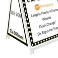 thumbnail image 4 of Plasticade le Panneau Publicitaire Grand Cadre d'Enseigne en Plastique Extérieur avec Poignée, Blanc, 4 of 4