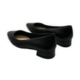 thumbnail image 3 of EASY SPIRIT Womens Black Removable Liner Arch Support Comfort Caldise Block Heel Slip On Leather Pumps 7.5 W, 3 of 7