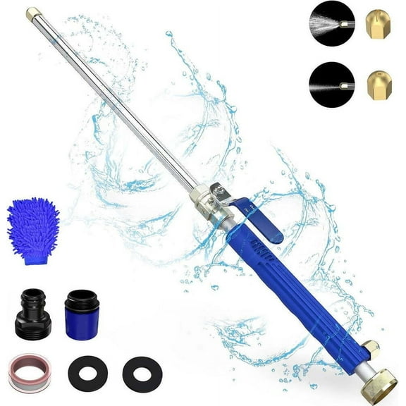Hydro Jet Power Washer Nozzle 3000 PSI - High Pressure Spray Gun Attachment for Garden Hose, Car Washing & Outdoor Cleaning, Compatible with Most Pressure Washers