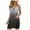 Gray, variant on Pntutb Women Halter O-Neck Gradient Printing Sleeveless Hollow Out Casual Dress