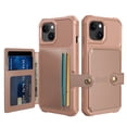 thumbnail image 2 of Allytechgroup Case for iPhone 14, Flip Card Pocket Feature Magnetic Car Mount Shockproof Anti-drop Heavy Duty Protective Case for iPhone 14 2024, Rosegold, 2 of 7