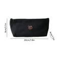 thumbnail image 3 of Hyknon Cute Bear Pencil Case, Large Capacity Aesthetic Pencil Pouch with Zipper, Portable Stationery Makeup Storage Bag for Classroom College Office, 3 of 6