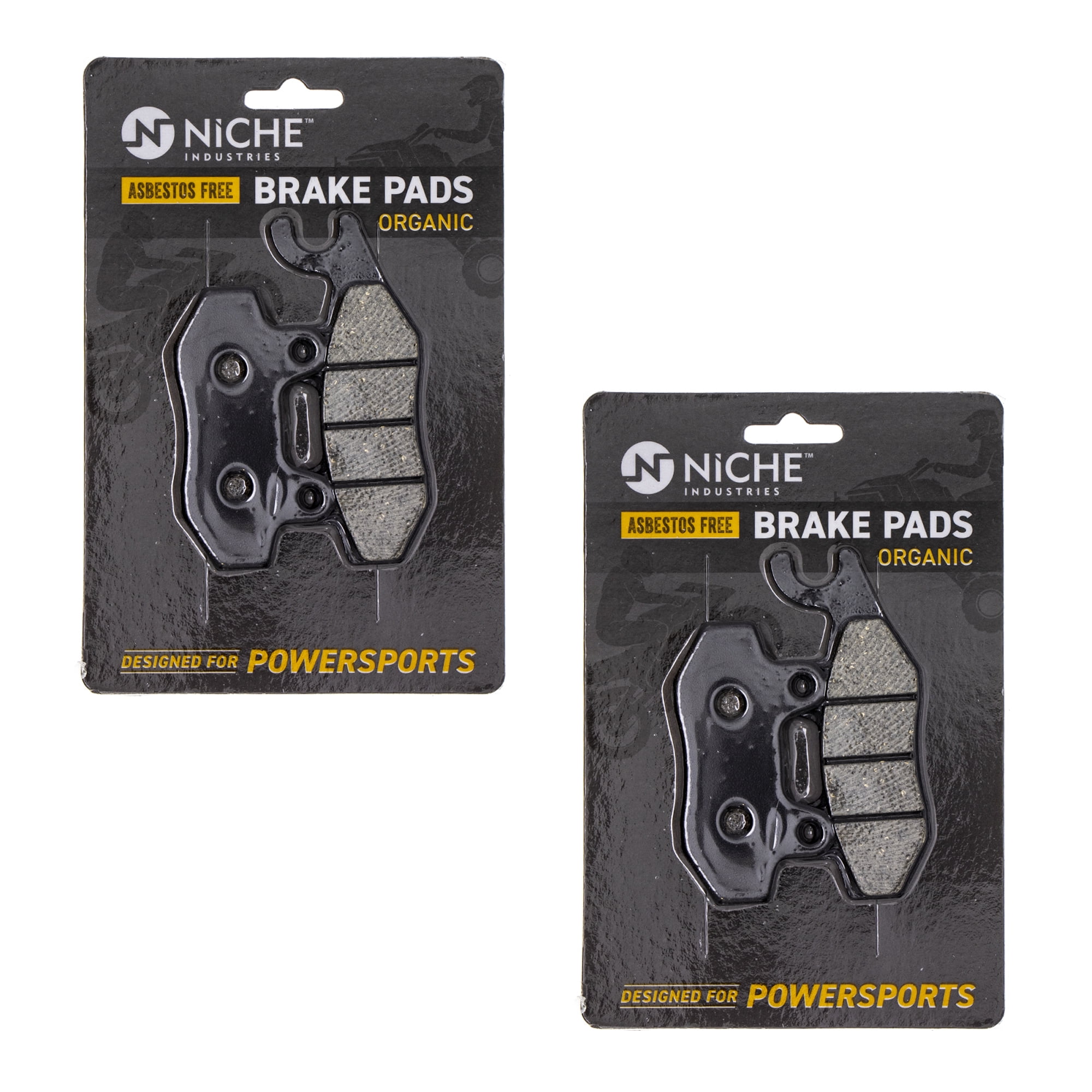 Niche Brake Pad Set for Kawasaki Z400 Organic Motorcycle 2 Pack 519