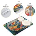 thumbnail image 3 of Yayeee Dish Drying Mat for Kitchen Counter 16"x18" Microfiber Absorbent Pad, Green Goldfish, 3 of 7