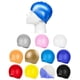 thumbnail image 5 of Gorro de natación de silicona impermeable Soidarity gris-plata para adultos y Deportes acuáticos, 5 of 6