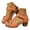 Orange, variant on Women's Platform Wedge Sandals Open Toe Ankle Strap Chunky Heel Fashion Casual Summer Shoes