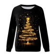 thumbnail image 5 of Futezty Womens Christmas Sweatshirt Funny Santa Snowman 3D Print Plus Size Graphic Sweatshirts Crewneck Xmas Holiday Tops, 5 of 5