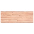 thumbnail image 1 of vidaXL Table Top Light Brown 140x50x(2-4)cm Treated Solid Wood Live Edge, 1 of 7