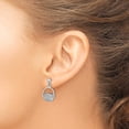 thumbnail image 3 of 14K White Gold 3-D Nantucket Basket Dangle Earrings - 20.5mm, 3 of 7
