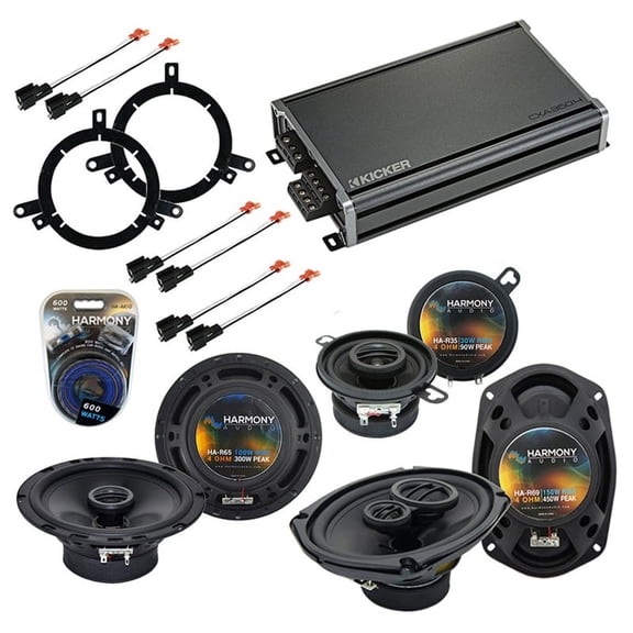 Fits Chrysler Concorde 1998-2001 Speaker Upgrade Harmony Speakers & CXA360.4 Amp