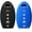 black and blue, variant on Silicone Case Entry Fob Skin Cover for Infiniti QX80 QX56 Q50 Q60 QX60 Smart Key (blue)