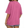 thumbnail image 3 of MOYIKO Womens Oversized T Shirts Crew Neck Short Sleeve Summer Trendy Tops Loose Fit Tee, 3 of 7