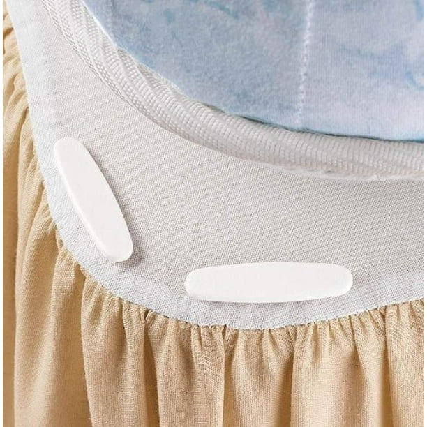 Miles Kimball Bedskirt Pins,White,One Size Fits All